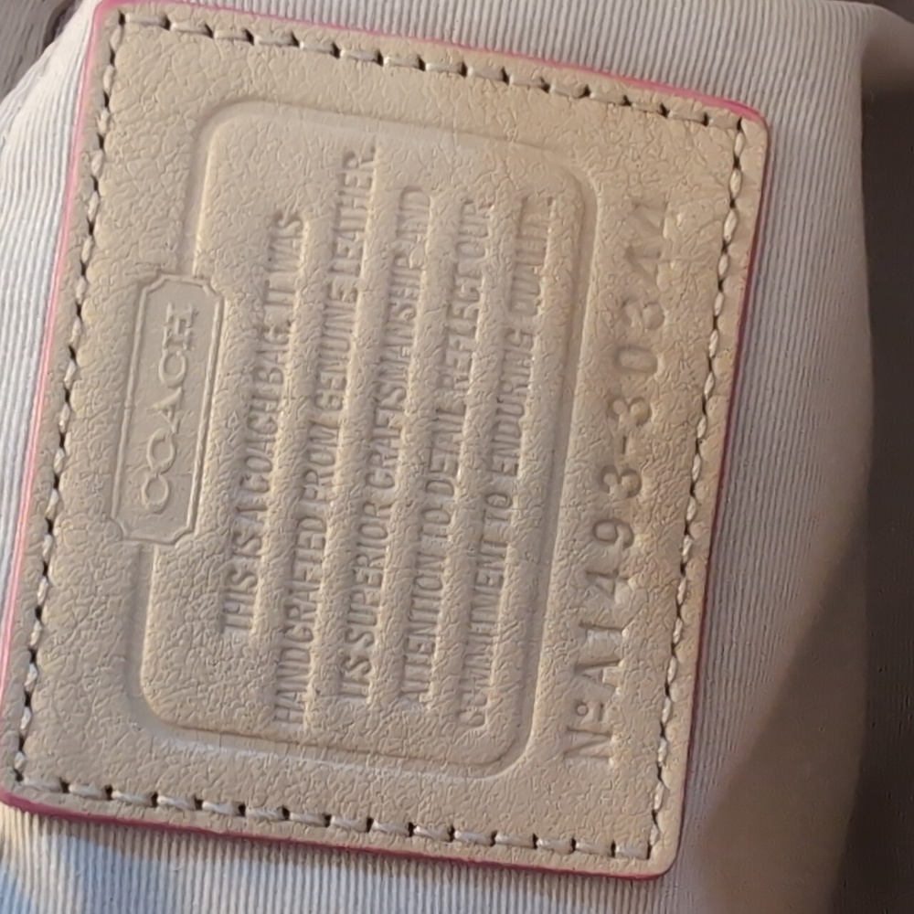 Coach Tan and Pink Women's Bag - Picture 6 of 7